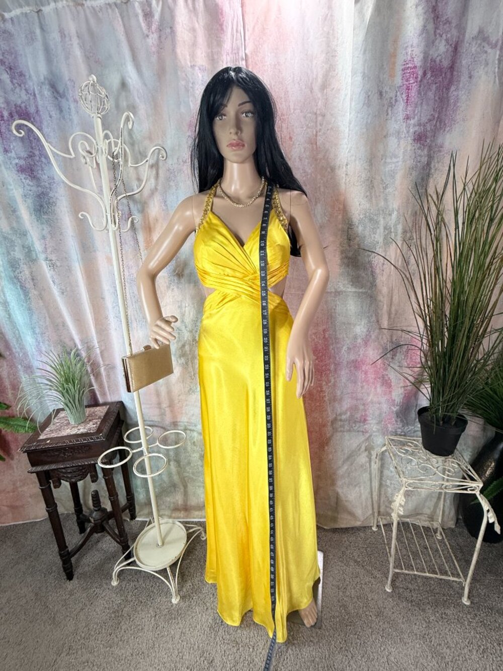 📌Xscape Dramatic Open-Back Design Chiffon Back Cascade Formal - Prom Dress - Picture 8 of 16
